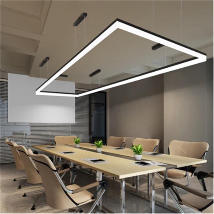 D0077 Office chandelier led strip light Simple modern creative modeling ...