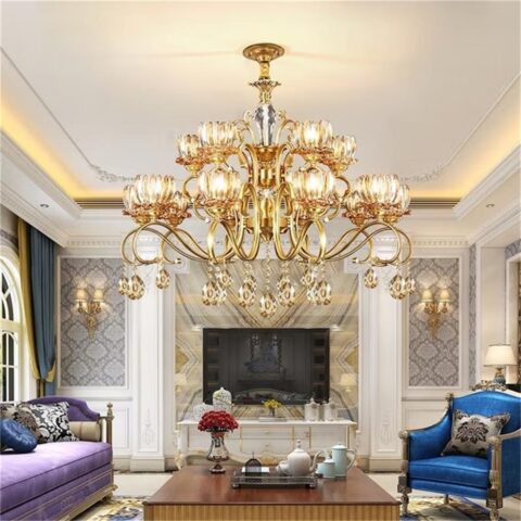 Luxury Nordic LED Table Lights Lighting Luxury Villa Gold Table